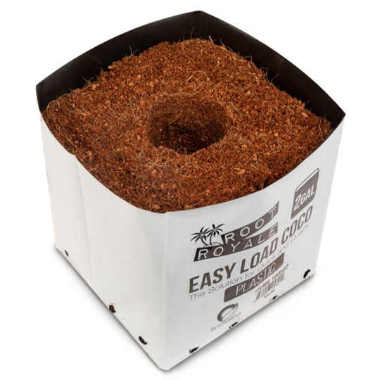 Root Royale Easy Load Coco Plastic Grow Bags 2 gal (30 piece case)