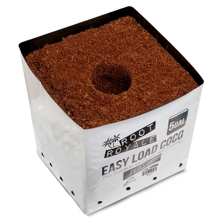 Root Royale Easy Load Coco Plastic Grow Bags 5 gal (12 piece case)
