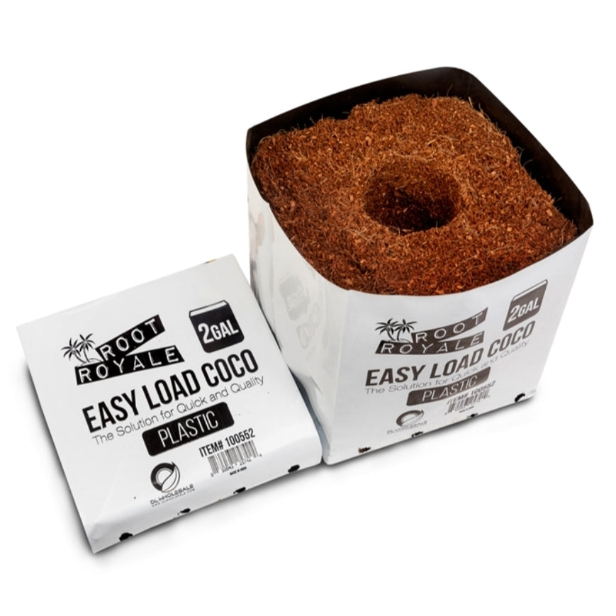 Root Royale Easy Load Coco Plastic Grow Bags 2 gal (30 piece case)