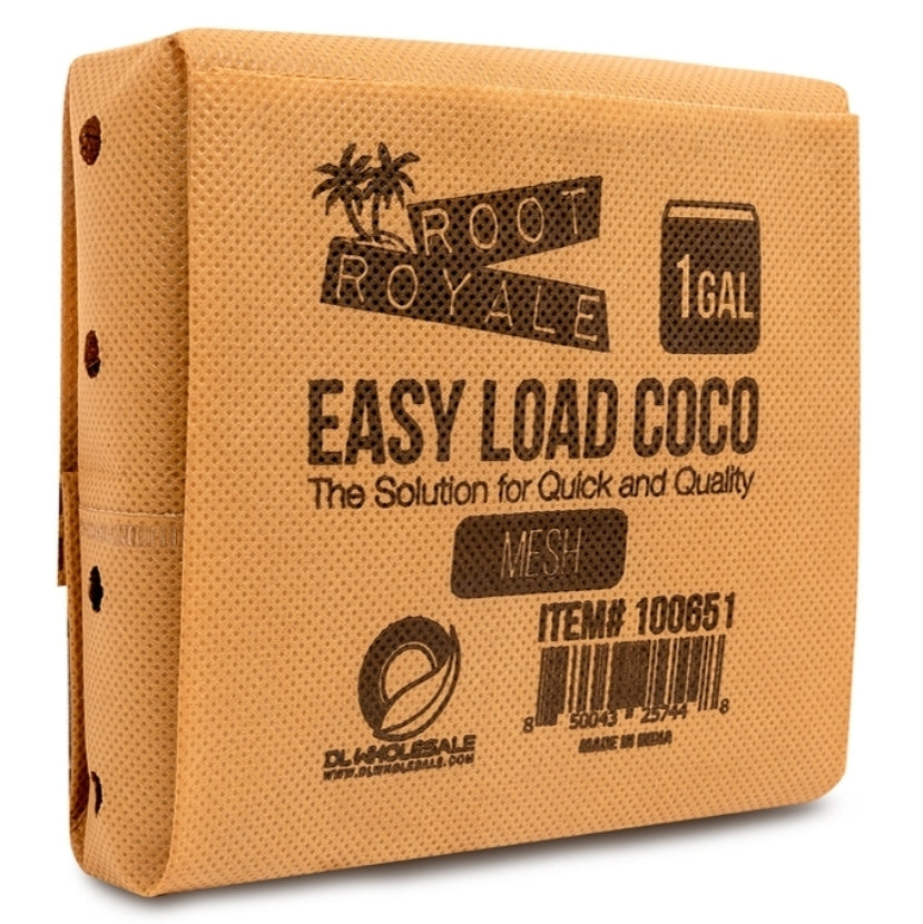 Root Royale Easy Load Coco Mesh Grow Bags 1 gal (64 piece case)