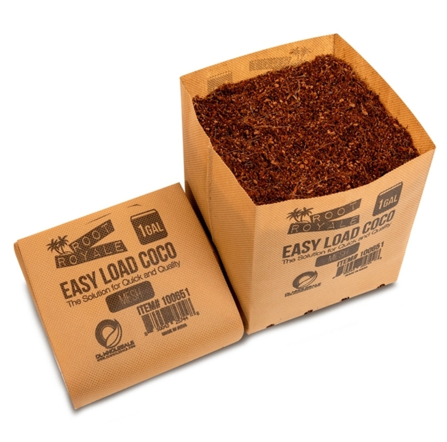 Root Royale Easy Load Coco Mesh Grow Bags 1 gal (64 piece case)