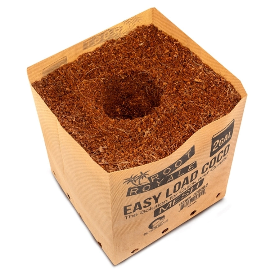 Root Royale Easy Load Coco Mesh Grow Bags 2 gal (30 piece case)