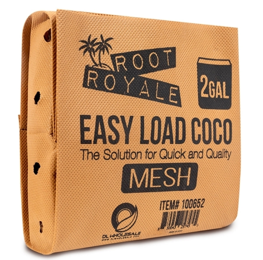 Root Royale Easy Load Coco Mesh Grow Bags 2 gal (30 piece case)