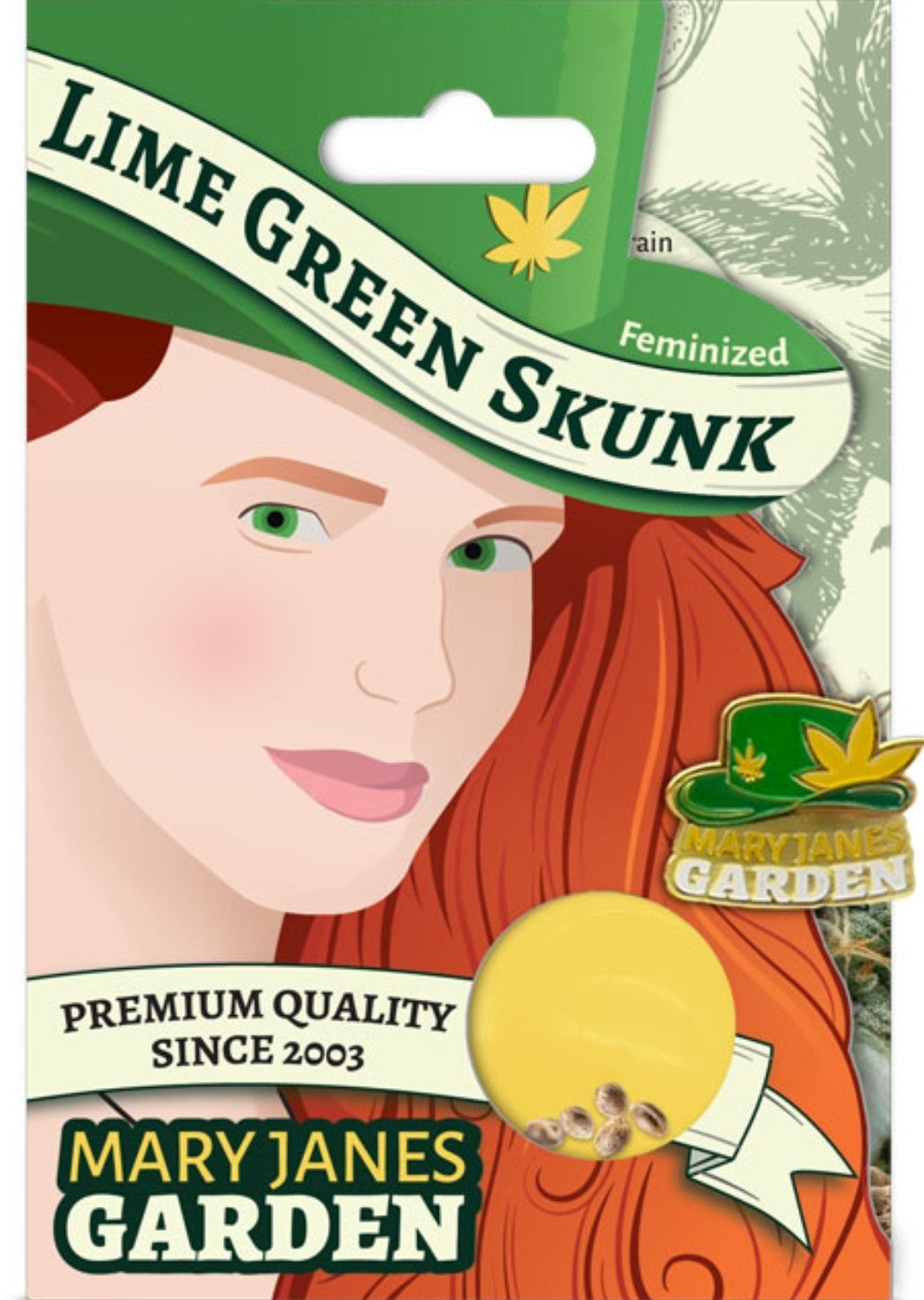 Lime Green Skunk Feminized Marijuana Seeds (5 pk)