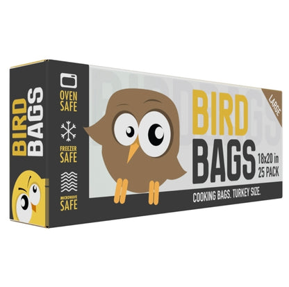 Bird Bags 3 Gallon Turkey Bags 18" x 20" (25 Pack)